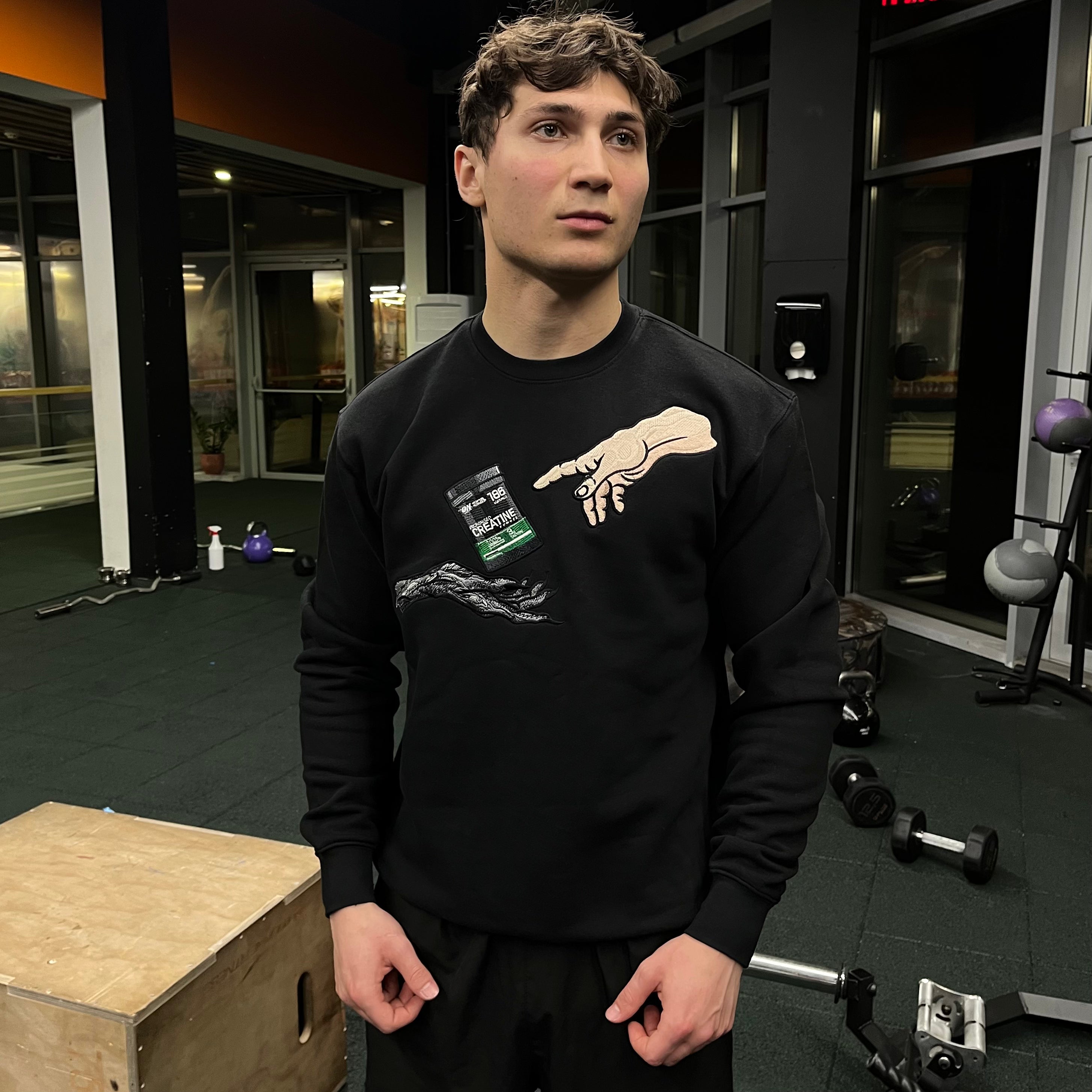 Gym | Holy Pump by Creatine embroidered Sweater